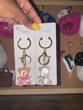 Iridescent Bear Keychain